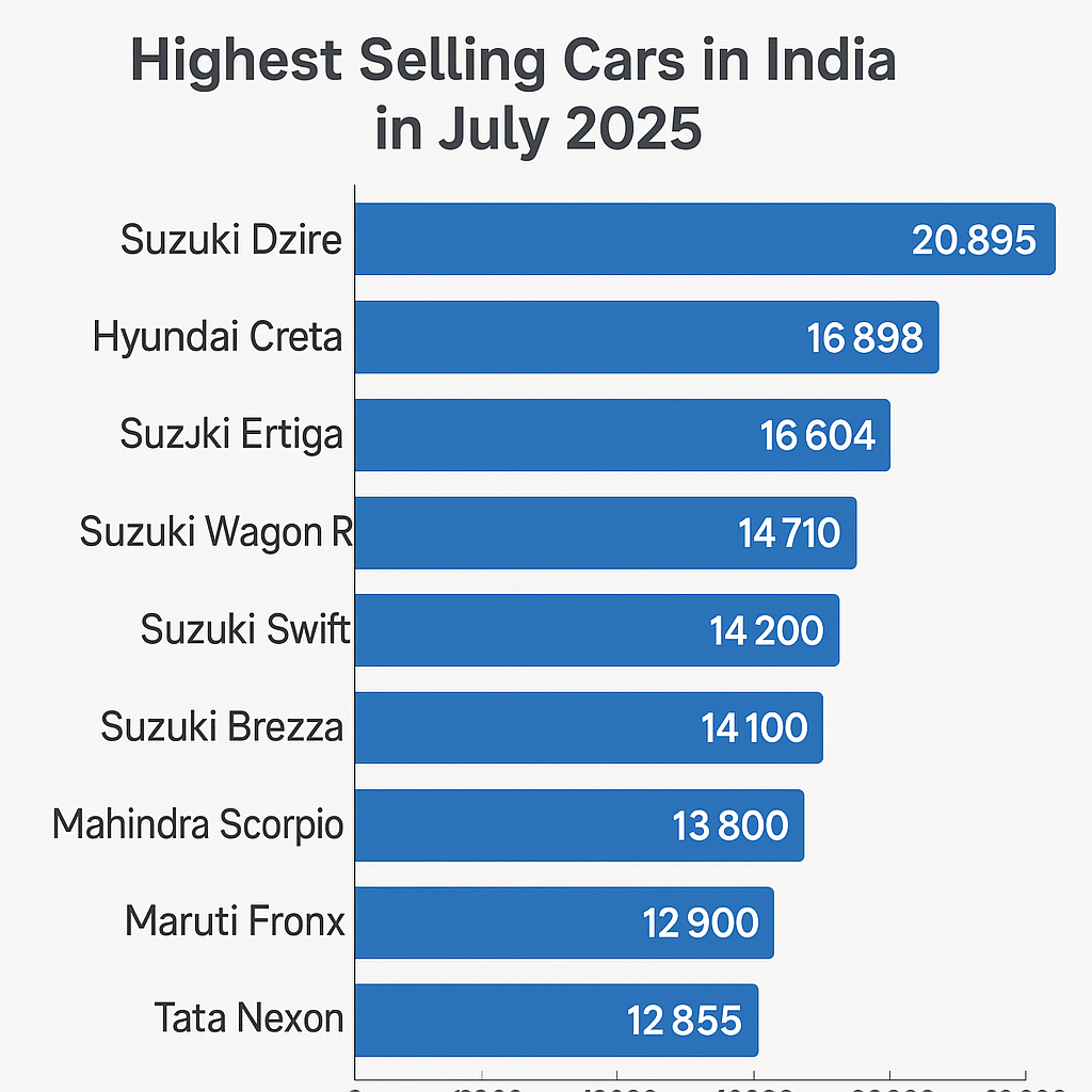 Highest Selling Cars in India